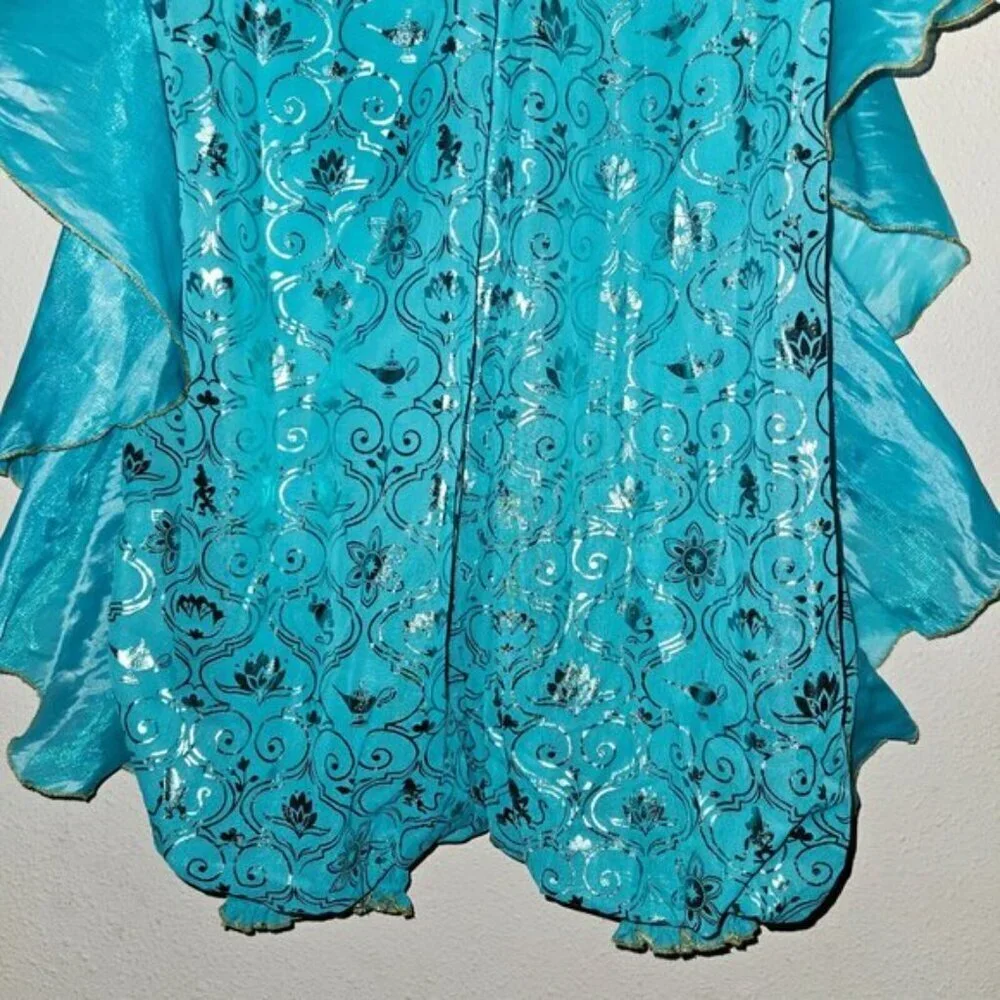 Disney Princess Jasmine Blue Gold PANTS ONLY Girls Medium 7/8 Halloween Costume